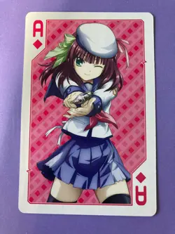 Anime Angels Beats Playing Card Visual Art's Yui Ace of Diamonds 2010 Japanese - Image 3