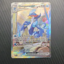 Pokemon Quaquaval EX 260/193 Sv02: Paldea Evolved Special Illustration Rare Holo - Image 1