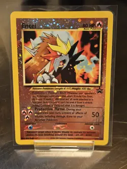 Entei Black Star Movie Promo 34 Reverse Holo English Pokemon TCG - Image 1