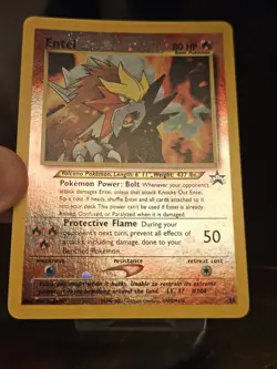 Entei Black Star Movie Promo 34 Reverse Holo English Pokemon TCG - Image 3