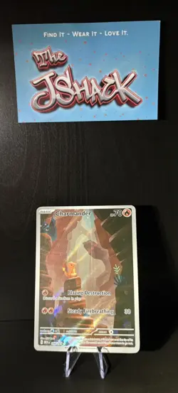 Pokemon 151 Charmander 168/165 English Illustration Rare, Near Mint, Clean - Image 1