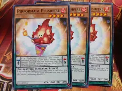 Yugioh Performage Plushfire X3 Common DOCS-EN016 1st Lightly Played Playset - Image 1