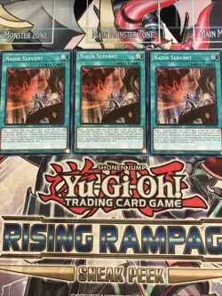 3x Nadir Servant Secret Rare RA01-EN062 Yugioh Playset - Image 1