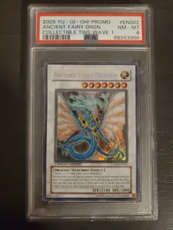 2009 Yu-Gi-Oh! CT06-EN002 Ancient Fairy Dragon PSA 8 - Image 1