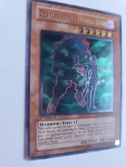 Yugioh Destiny Hero - Double Dude (Ultimate Rare) POTD-EN012 1st Edition #Y84 - Image 2