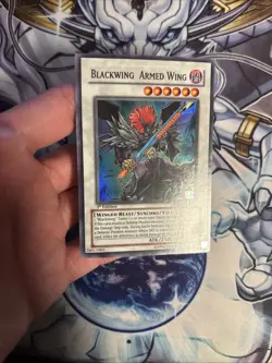 (He) Yugioh Blackwing Armed Wing RGBT-EN041 Super Rare 1st Ed MP - Image 2