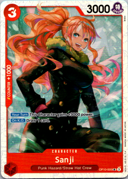 Sanji OP10-005 English SR Royal Blood One Piece Card Game - Image 1