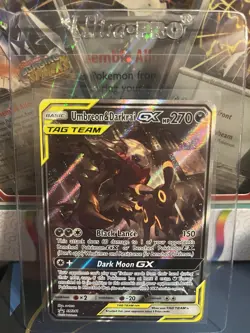 Pokemon Umbreon & Darkrai Tag Team GX SM241 Black Star Promo Card - Image 1