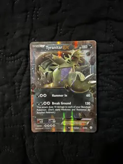 Pokemon TCG Mega-Tyranitar-EX Holo Rare Card Ancient Origins 423/98 - Image 3