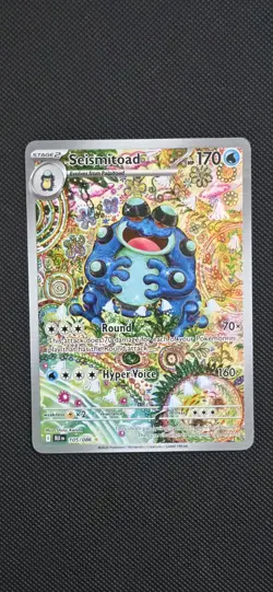 Pokemon English Seismitoad IR 105/086 Black Bolt Holofoil Card, Near Mint - Image 3