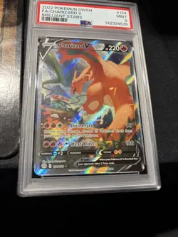 Charizard V 154/172 SW&SH Brilliant Stars Full Art PSA 9 Graded Pokemon Card WOW - Image 5