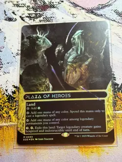 Plaza of Heroes - Borderless Foil - Edge of Eternities: Stellar Sights (EOS123) - Image 1