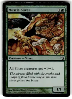 Muscle Sliver Premium Deck Series: Slivers Foil Played MTG - Image 1