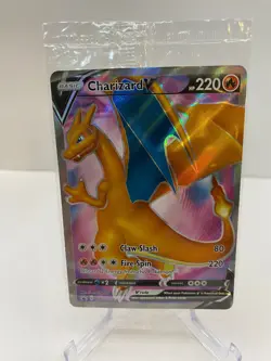 Pokemon Card - SEALED Charizard V SWSH050 Promo Full Art Black Star Promo - Image 1
