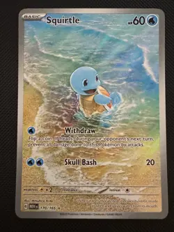 Squirtle 170/165 | Illustration Rare | Scarlet & Violet 151 | NM | Pokemon TCG - Image 1