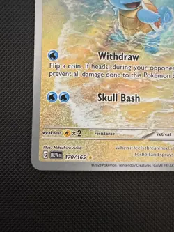 Squirtle 170/165 | Illustration Rare | Scarlet & Violet 151 | NM | Pokemon TCG - Image 5