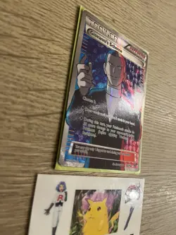Pokemon Card Giovanni’s Scheme 162/162 Trainer Full Art XY Breakthrough LP - Image 3