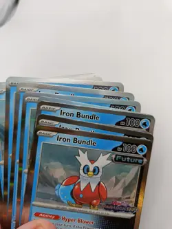 Pokemon TCG Paradox Rift Pre-Release Promo Holo 058 - Iron Bundle - Image 3