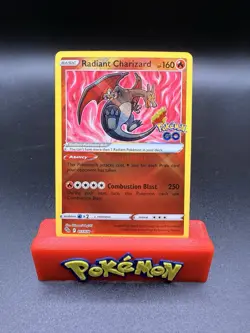 Radiant Charizard 011/078 Pokemon Pokemon GO Holo Radiant Rare NM - Image 1