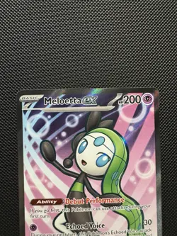 Pokemon TCG Meloetta ex 159/086 Sv: Black Bolt Ultra Rare Near Mint - Image 3