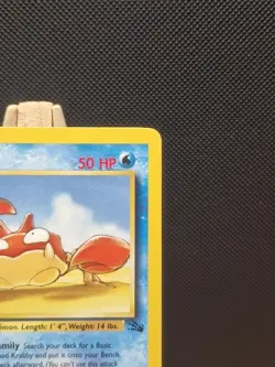 Pokemon 1999 WOTC 1st Edition Fossil Krabby 51/62 - Near Mint - Image 4