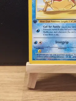 Pokemon 1999 WOTC 1st Edition Fossil Krabby 51/62 - Near Mint - Image 5