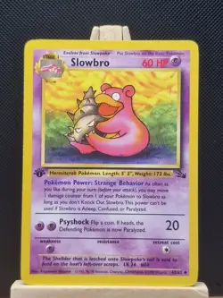 Pokemon 1999 WOTC 1st Edition Fossil Slowbro 43/62 - Near Mint - Image 1