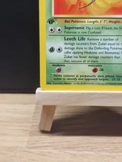 Pokemon 1999 WOTC 1st Edition Fossil Zubat 57/62 - Near Mint - Image 5
