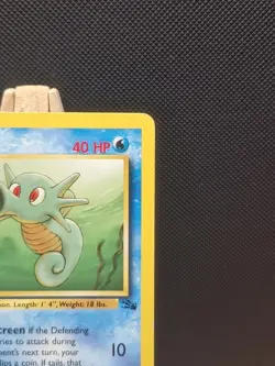 Pokemon 1999 WOTC 1st Edition Fossil Horsea 49/62 - Excellent - Image 4