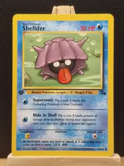 Pokemon 1999 WOTC 1st Edition Fossil Shellder 54/62 - Near Mint - Image 1