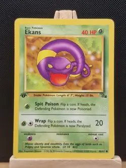 Pokemon 1999 WOTC 1st Edition Fossil Ekans 46/62 - Near Mint - Image 1
