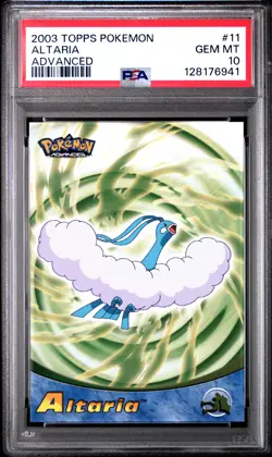 2003 TOPPS POKEMON ADVANCED #11 ALTARIA PSA 10 - Image 1