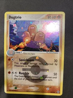 Pokemon FireRed & LeafGreen Holo 22/112 "Dugtrio" LP-NM - Image 1