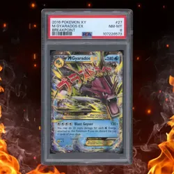 Pokemon XY Breakpoint M GYARADOS EX 27/122 PSA 8 - Image 1