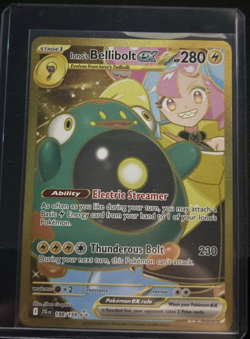 Ionos Bellibolt Ex 188/159 Pokemon Journey Together - Full Art - NM/M - Gold SR - Image 1