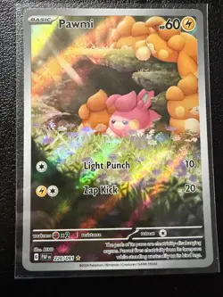 PAWMI 226/091 ILLUSTRATION RARE PALDEAN FATES POKEMON NM/M - Image 1