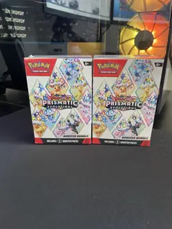 Pokemon TCG Scarlet & Violet Prismatic Evolutions Booster Bundle Lot Of 2! - Image 1
