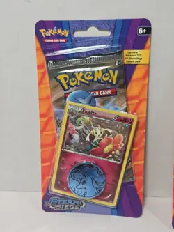 2016-POKEMON-TCG-XY STEAM SIEGE-BLISTER PACK-FLOETTE HOLO/COIN-LOT OF 3-SEALED - Image 2