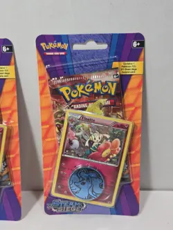 2016-POKEMON-TCG-XY STEAM SIEGE-BLISTER PACK-FLOETTE HOLO/COIN-LOT OF 3-SEALED - Image 4