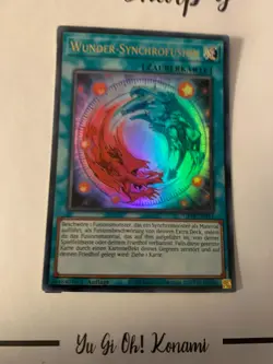 WUNDER-SYNCHROFUSION - 1. AUFLAGE GFTP-DE111 DEUTSCH Yu Gi Oh! CARD ULTRA RARE - Image 3