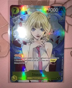 Stussy OP13-110 Carrying On His Will Super Rare Alternate Art Foil NM One Piece - Image 1