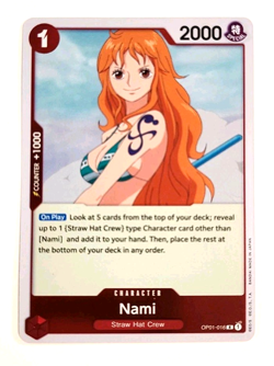 Nami - OP01-016 R - Rare - Foil - Romance Dawn - English - One Piece_1 - Image 1
