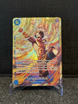 One Piece TCG Portgas.D.Ace OP13-119 Secret Rare Foil Carrying On His Will - Image 1
