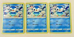 Pokemon Piplup Holo Cards (LOT of 3) #32/156 Toys R Us 2018 Un-played Three - Image 1