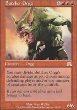 Butcher Orgg ~ Lightly Played Onslaught MTG Magic UltimateMTG Red Card - Image 1