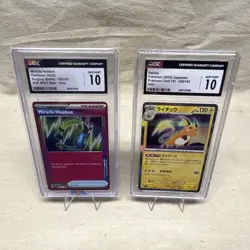 Pokemon CGC Graded Holo ACE SPEC Miracle Headset & Raichu Japanese Card Lot - Image 1
