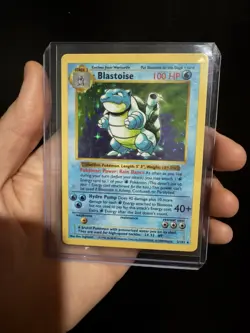 Pokemon TCG Blastoise Holo Unlimited Rare Shadowless Card 2/102 Base Set **LP** - Image 1