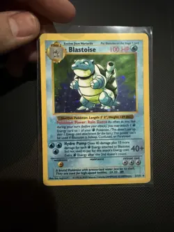 Pokemon TCG Blastoise Holo Unlimited Rare Shadowless Card 2/102 Base Set **LP** - Image 2