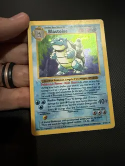 Pokemon TCG Blastoise Holo Unlimited Rare Shadowless Card 2/102 Base Set **LP** - Image 5