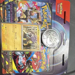 Pokemon Mega Evolution Phantasma Flame Booster Pack 2x Raikou Coin Promo Card - Image 1